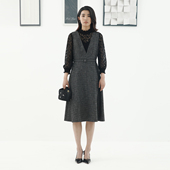 卡莉朵拉连衣裙C27C7516秋季 新款 通勤休闲女气质背心裙