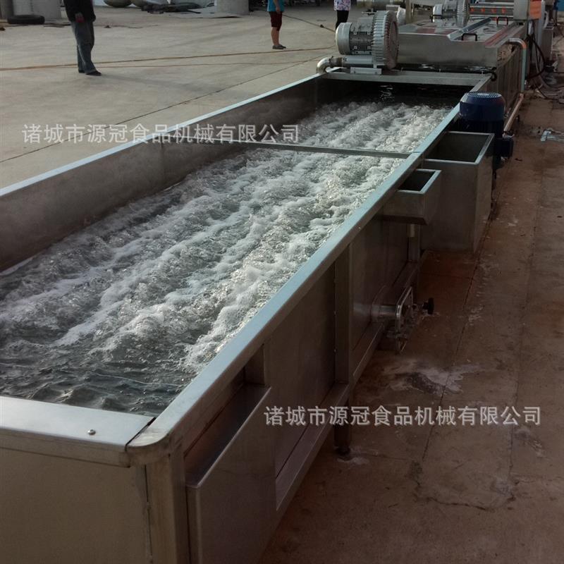 定制常温水肉类解冻机冻猪蹄猪肉鸡翅解冻池网带式全自动解冻线