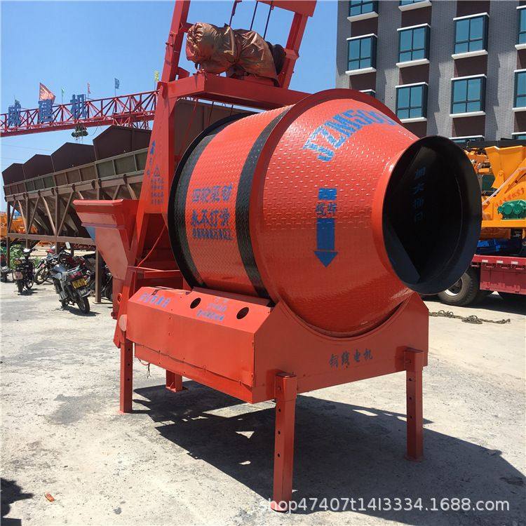 不锈钢工地混凝土滚筒搅拌机全自动养殖摩擦式砂浆搅拌机器设备