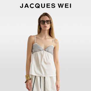 秋冬白色线条胸衣吊带背心女内搭时尚 25新款 洋气时髦 WEI JACQUES