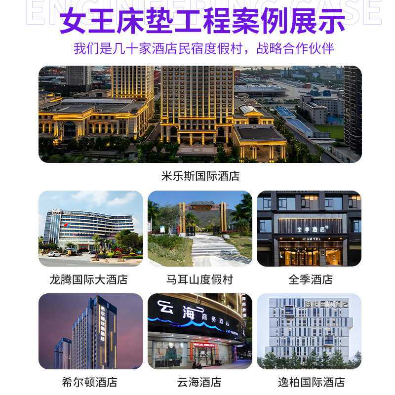 维也纳酒店床垫席梦思乳胶床垫民宿公寓床垫弹簧床垫出租屋不塌