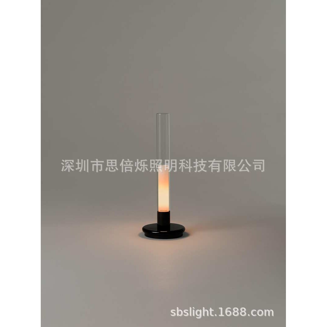 便携式餐桌烛台露营野餐充电台灯卧室移动LED小夜灯触摸可调光