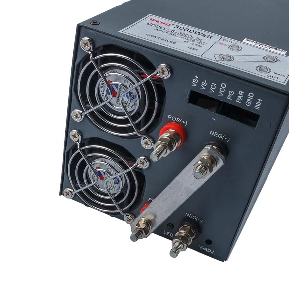 WEHO厂家供应3000W大功率开关电源交流转直流稳压电源24V 36V 48V