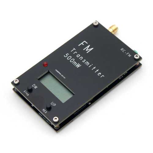 2000米 FM发射机 数字显示 0.5W 500mW 立体声 76-108M （直拍）
