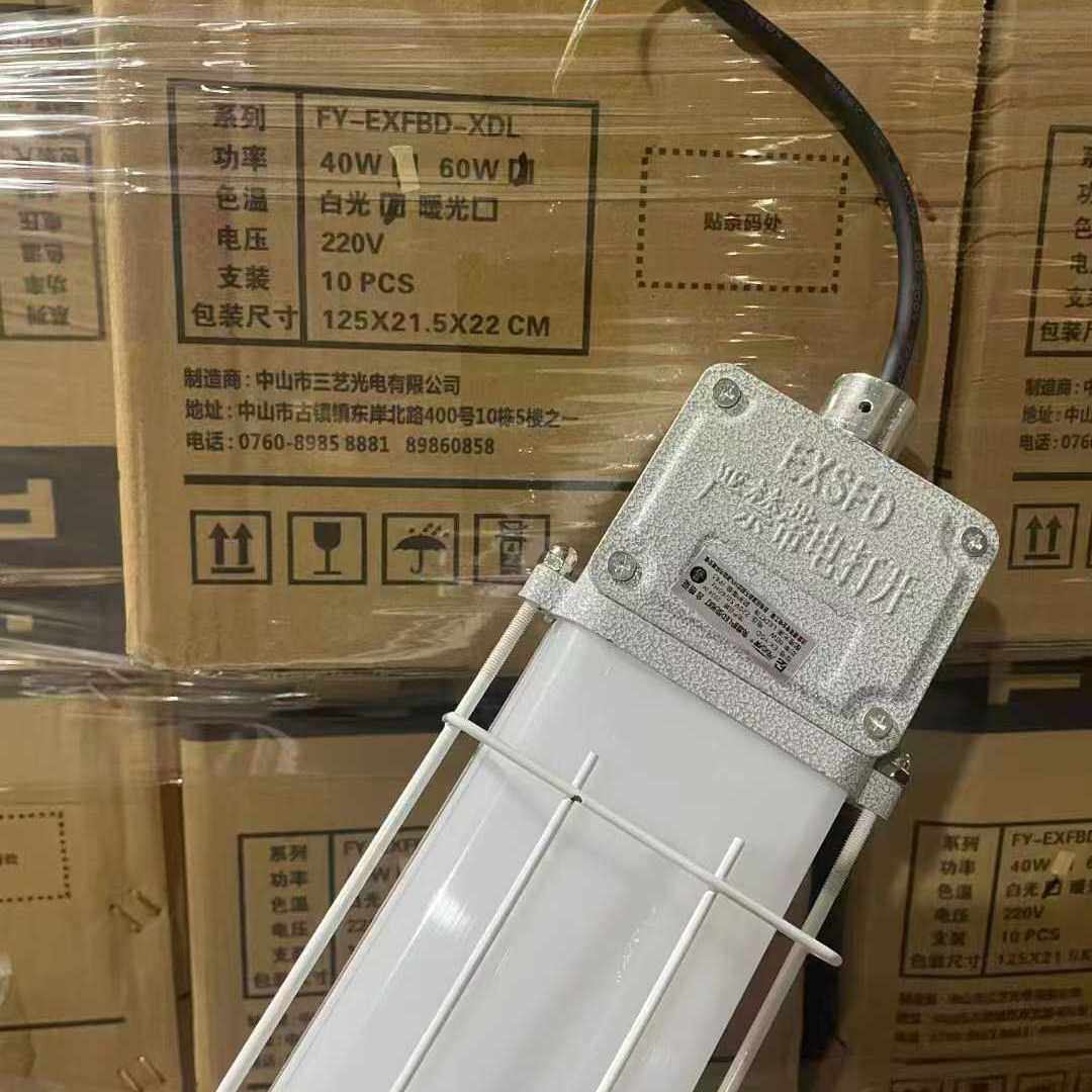 风云榜LED三防防爆灯防爆防潮型单管双管车间厂房仓库灯罩灯管60W