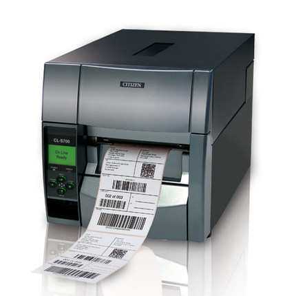 CITIZEN西铁城CL-S703C工业条码标签打印机吊牌水洗唛贴纸