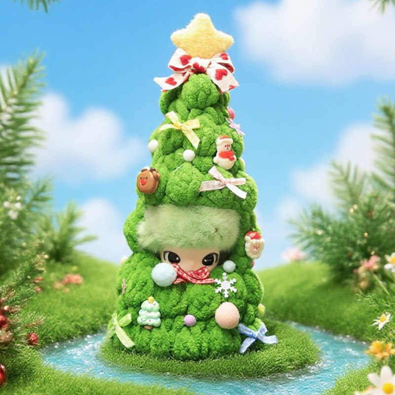 Labubu123代圣诞套装潮玩娃衣