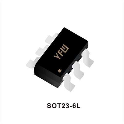 小信号三极管  MMDT2222AF  SOT23-6L封装印字  K1P YFW/佑风