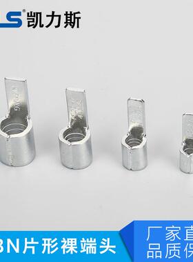 DBN1.25-10-14-18片形裸端头 紫铜焊接 冷压裸端子插片接头线鼻子