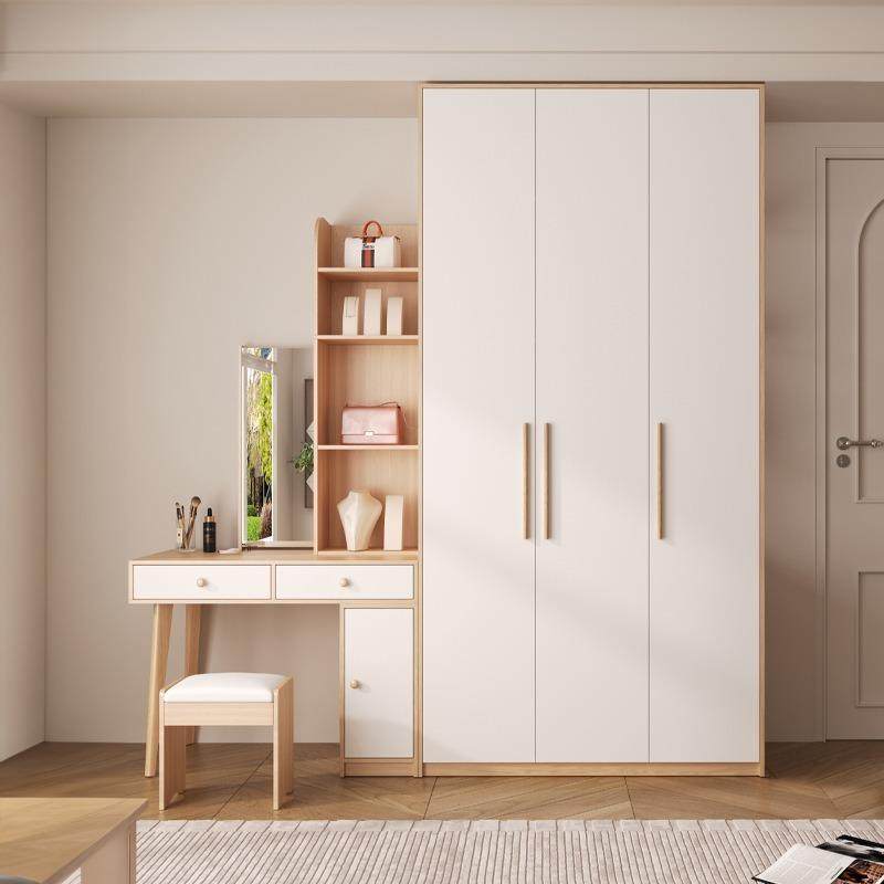 北欧小户型衣柜带梳妆台一体卧室衣橱连书桌化妆桌隐藏镜子组合柜,收纳整理,烫衣板及配件,淘宝优惠券,粉丝福利购,淘宝优惠卷