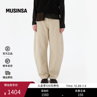 流行简约弯刀裤 休闲时尚 MUSINSA 韩国女士25冬季 AMOMENTO