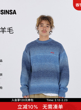 【含羊毛】AECA韩国春季新款休闲上衣圆领针织毛衣MUSINSA