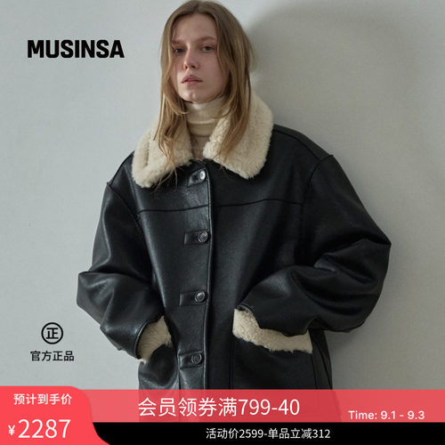 复古毛呢双面穆斯坦格外套