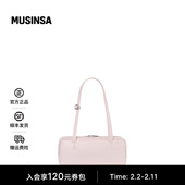 STAND OIL韩国女士25冬季 通勤实用简约皮质肩带法棍包MUSINSA