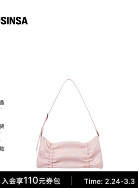 STAND OIL韩国女士25冬季光泽感廓形日常通勤褶皱百褶包MUSINSA