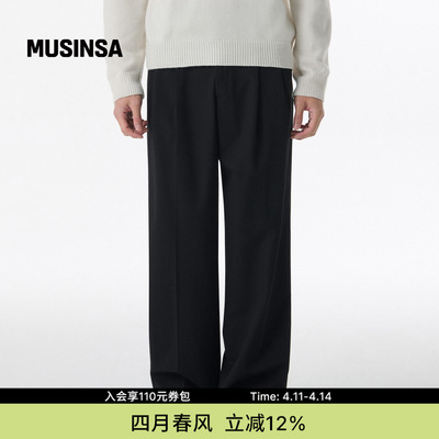 musinsa standard韩国春季男女简约时尚大码直筒西裤西装裤