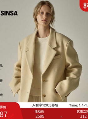 FACADE PATTERN韩国女士25冬季时尚流行羊绒西装外套MUSINSA