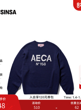 AECA韩国男女25秋季新款简约时尚大Logo毛衣羊毛针织衫MUSINSA