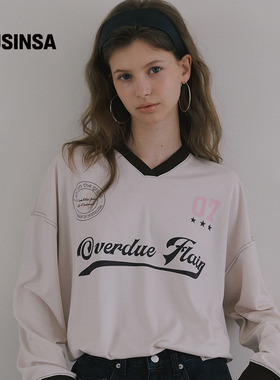 overdue flair韩国女士25秋季好看休闲长袖运动型卫衣T恤MUSINSA