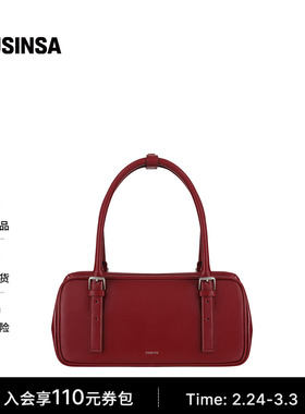 STAND OIL韩国女士25冬季经典廓形带扣通勤方形保龄球包包MUSINSA