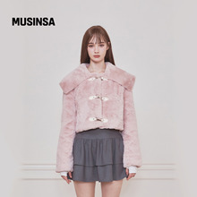 Not your rose韩国25秋冬毛绒水手夹克复古可爱休闲风外套MUSINSA