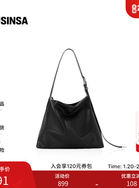 FINDKAPOOR韩国女士25秋季复古磨砂感容量hobo包腋下包MUSINSA