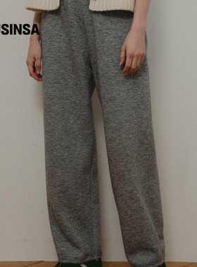 URAGO韩国女士25秋季运动时尚加厚弹力松紧腰直筒裤MUSINSA