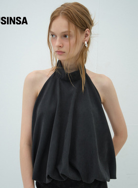 overdue flair韩国女士25秋冬挂脖衬衣小众设计感上衣MUSINSA