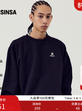 AECA韩国男女25秋季新款宽松慵懒时尚休闲四叶草长袖卫衣MUSINSA