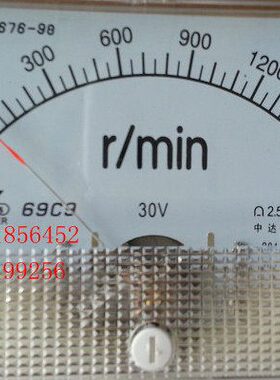 转分表 转速表 69C9-1500 r/min 1800 r/min  DC10V  DC30V DC40V