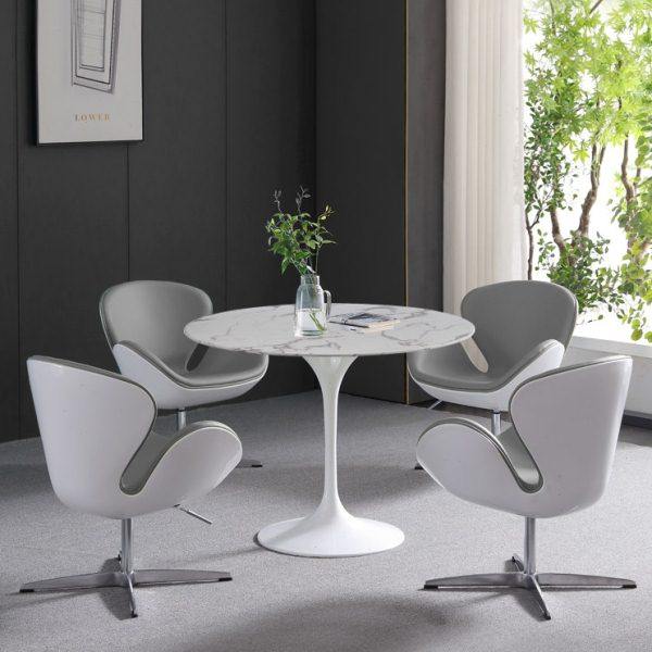 北欧售楼部岩板接待洽谈桌椅组合休闲会客休息区商务大理石圆桌,住宅家具,大理石餐桌,淘宝优惠券,粉丝福利购,淘宝优惠卷
