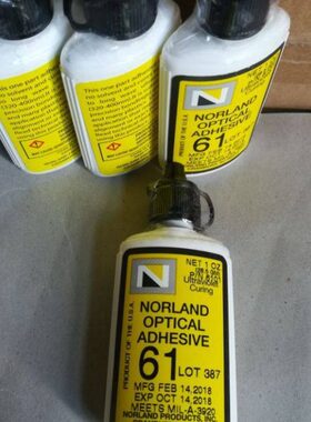 光学镜片透镜塑料玻璃用NOA61 美国紫外线UV光学固化胶NOA61