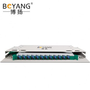 博扬 12芯ODF光纤配线架/子框/单元体满配SC多模(50/125)推拉式
