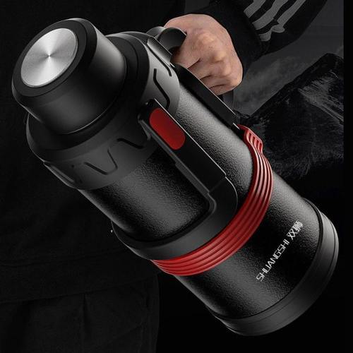 304不锈钢保温壶家用户外大容量泡茶壶学生宿舍暖壶旅行热水瓶5L