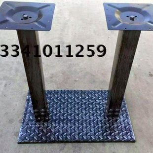 铸铁餐台脚 不锈钢餐桌架 西餐厅桌脚支架 大理石桌腿 吧台脚双柱