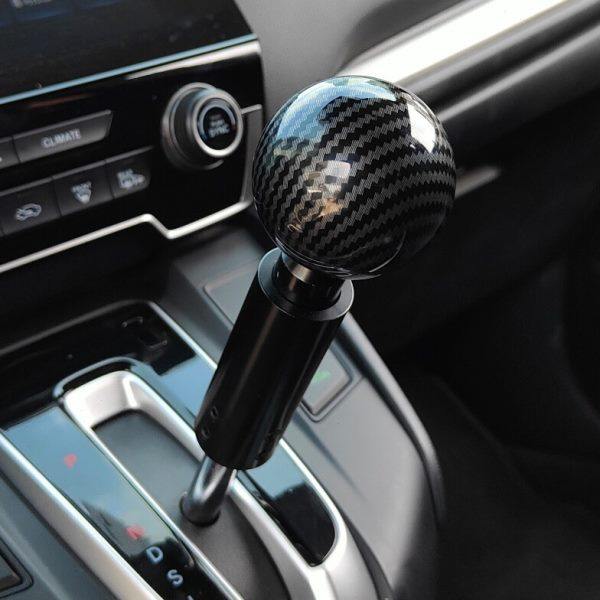 JDM汽车改装碳纹排档头自动挡手动挡通用碳纤维纹档把头波棍头
