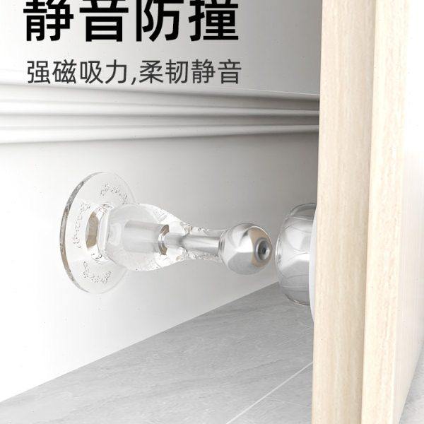 门吸免打孔新款阻防撞地吸硅胶门顶阻卫生间门挡器门碰防撞垫吸盘