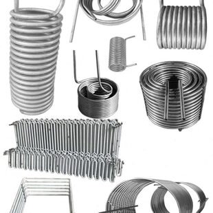 不锈钢盘管蒸发器盘管蛇形管换热螺旋管蛇形管反应釜螺旋半管加工