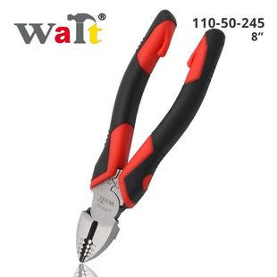 WAIT强刃款 多功能电工专用斜嘴钳钢丝钳尖嘴钳铬钒钢工业级剥线钳