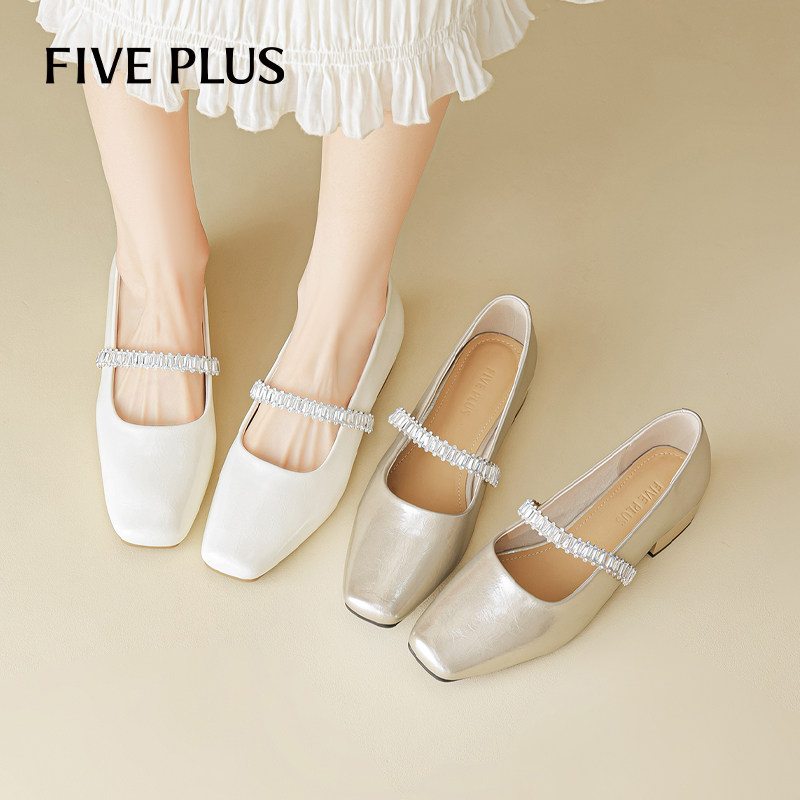 FIVEPLUS法式玛丽珍鞋女
