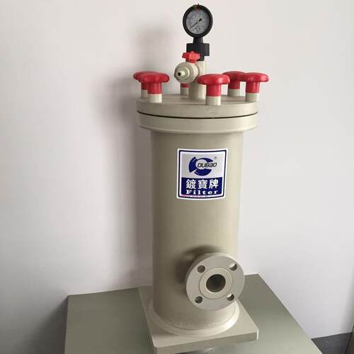 廠家銷耐腐污蝕PP料過濾器直耐酸BF-1004塑堿化學藥液清洗機水處