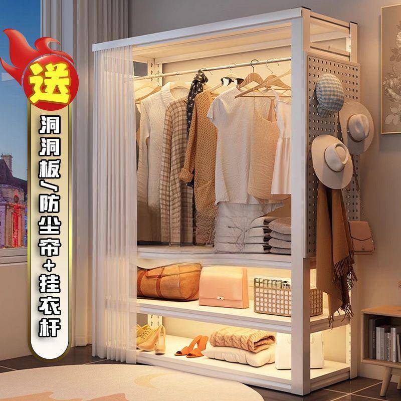 货柜家用钢架制落地置物架易架组装出租房开衣放TDU收纳卧室