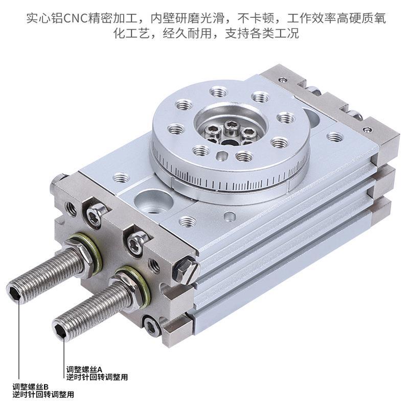旋转动气90度SQB10A齿轮式18摆0度HRQ小型20a缸/30a/5RJG0A/R/ML2