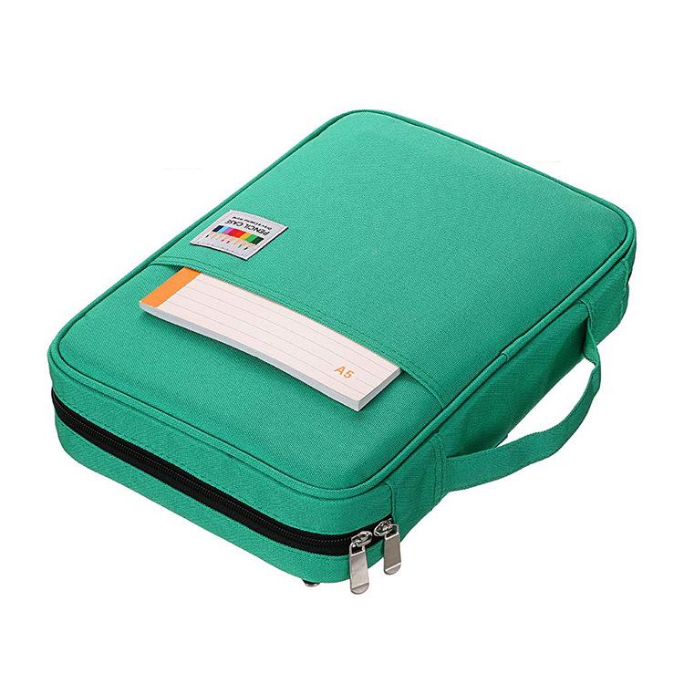 905大容量防水铅彩166/220/30色笔帘素描收0纳绘画彩铅笔袋美术专