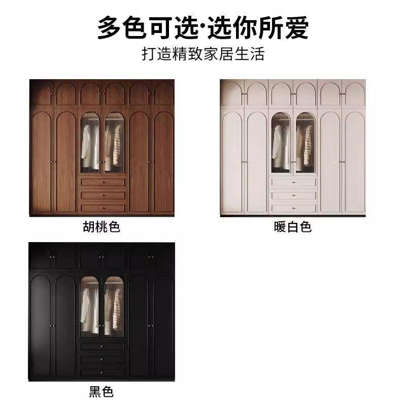 田园中古用风EF985级欧板定松制衣柜卧室家藤编门法式复古风大衣N