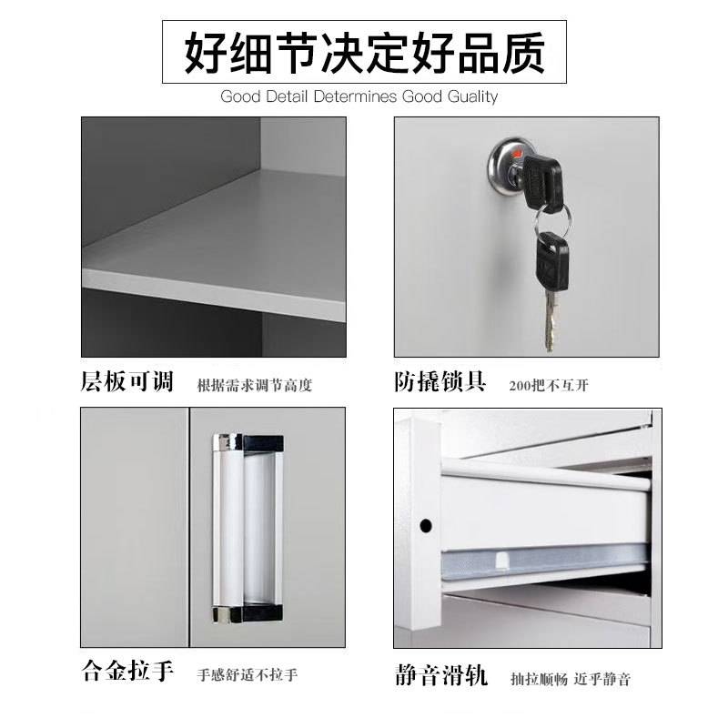 钢制办公文件柜铁皮资料档案凭证储物书柜等体器械带锁工具柜厂家