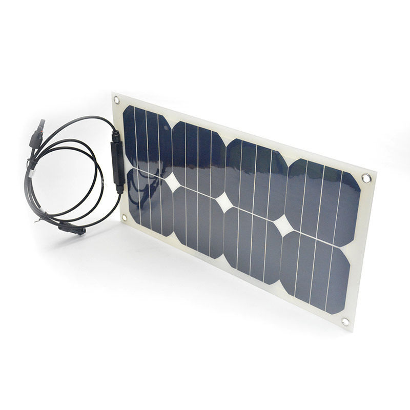 跨境直供太阳能车用电池充电器18V25W光能柔性家用储能配套