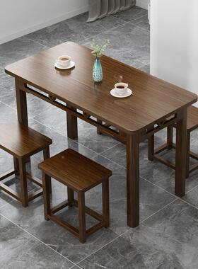 方桌客厅餐VJM用吃饭桌家茶桌小电脑桌办公户型实木写字学桌习小