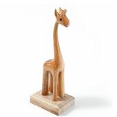 长香樟木HUS手雕刻可爱木雕颈鹿一路有你现代轻奢创意木物质动摆