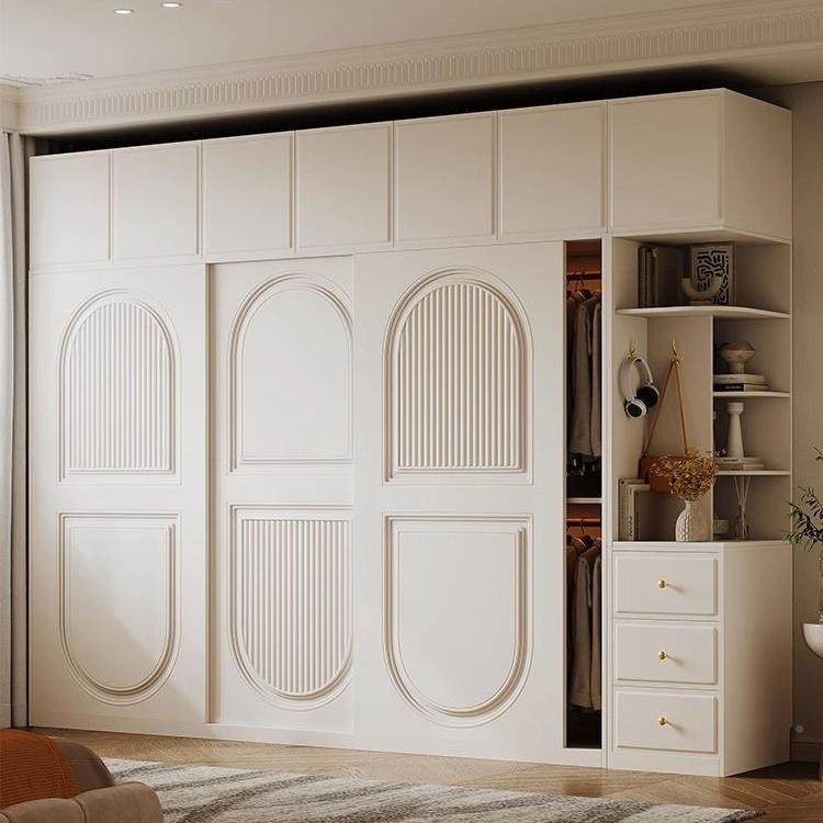 式油风推拉门衣MZY柜小户奶趟型经济型储物柜实木质门柜子简约法,住宅家具,独立衣柜,淘宝优惠券,粉丝福利购,淘宝优惠卷